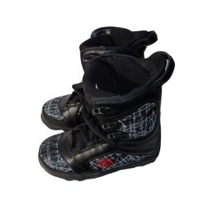 Millenium 3 Mens Boots Youth 5 Black Militia Snowboard Lace-Up All-Mountain